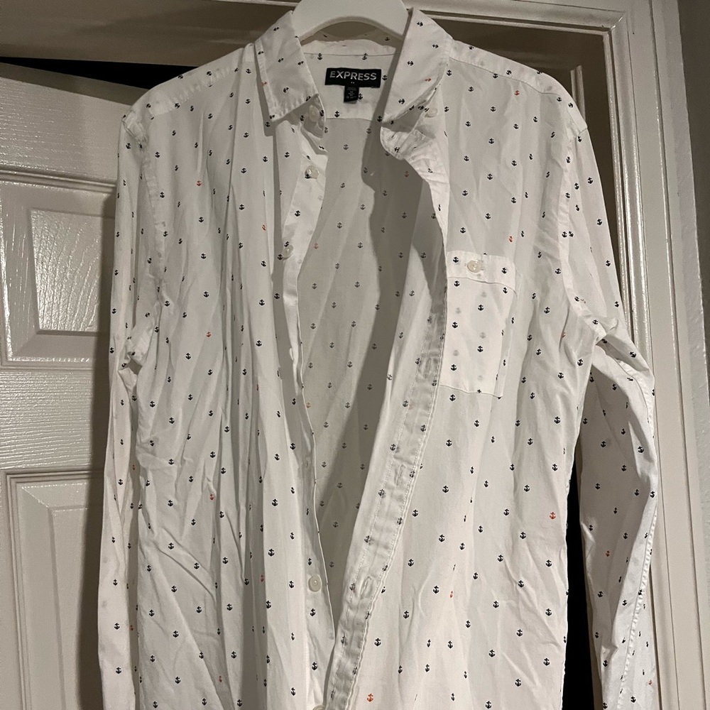 Express dress shirt (anchor print)